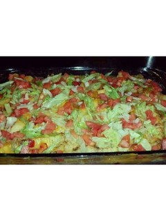 A picture of Burger Fry Cassarole.
