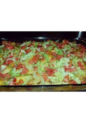 A picture of Burger Fry Cassarole.