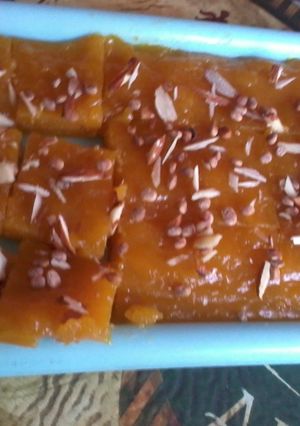 A picture of Mango burfi.