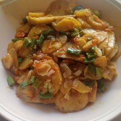 Stir Fry Potato and Yam A picture of Stir Fry Potato and Yam.