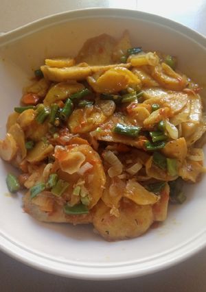 A picture of Stir Fry Potato and Yam.