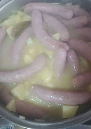 Una foto de Salchichas al Vino Blanco