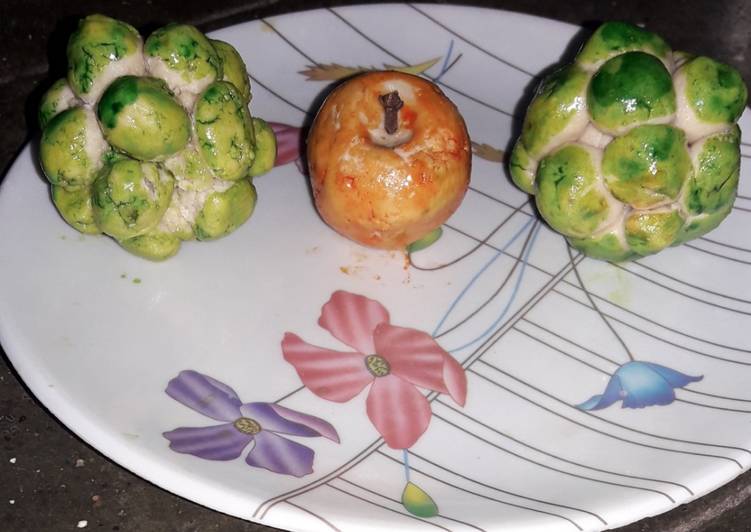 Recipe of Homemade Apple and sitafal shape Kaju sweet