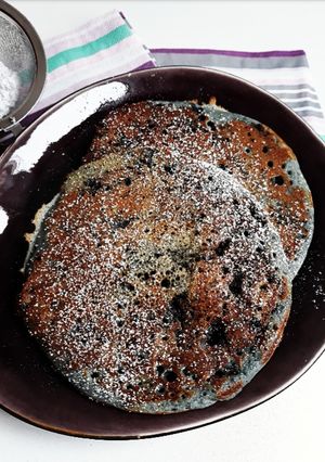 Une photo de ☆Pancakes Myrtilles en Sirop☆