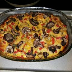 A picture of Sausage, egg and potato bake.