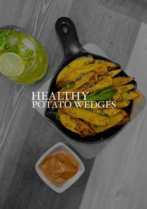 صورة لوصفة بطاطس ويدجز صحي |Healthy potato wedges