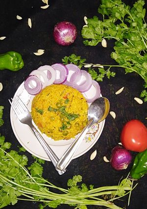 મસાલા ભાત (Masala Bhat Recipe In Gujarati) રેસીપી મુખ્ય ફોટો