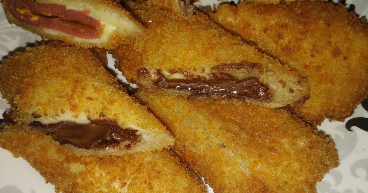 Resep Roti goreng coklat keju dan beef mayo ️ oleh Riva ...