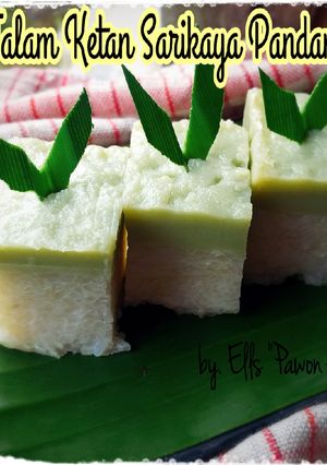 Foto resep 19. Talam ketan sarikaya pandan