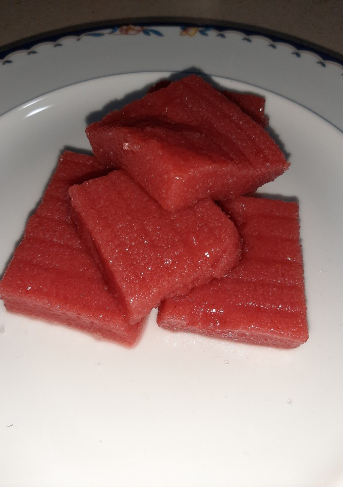 Una foto de Flan de fresa🍓🍓