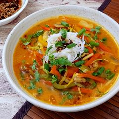 A picture of Sikkimese Vegetable Vermicelli Thukpa.