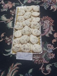 عکسی از دستور شیرینی پفکی گردویی😋