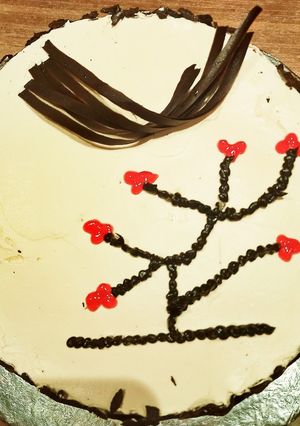A picture of 3 colour Coffee cake.