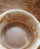 Leche con chocolate caliente