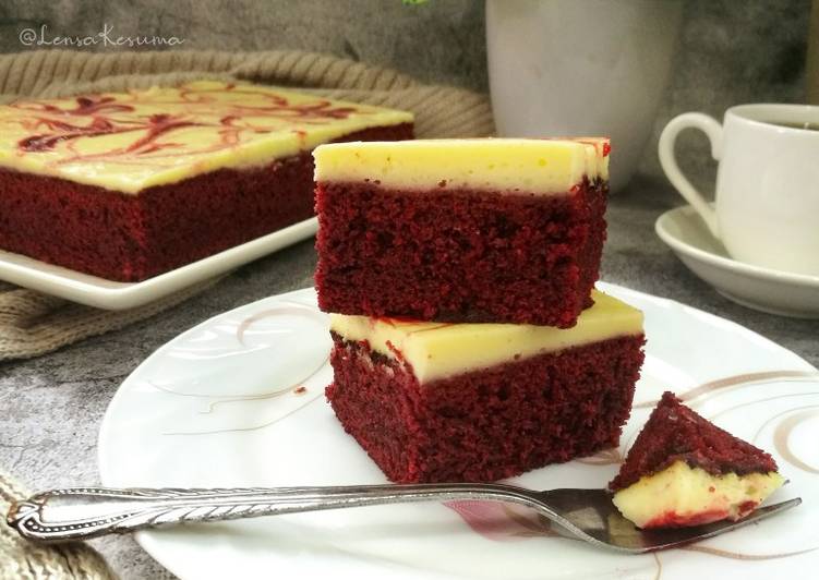 Resepi Red Velvet Cream Cheese Brownies #syedmunawwar yang Sedap