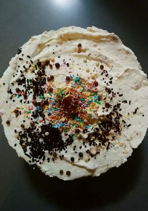 Una foto de Cheesecake de fruitloops