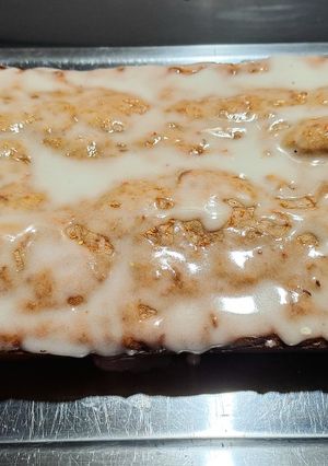 Una foto de Budín de bananas alimonado