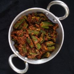 A picture of Besan wali Bhindi.