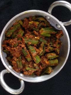 A picture of Besan wali Bhindi.
