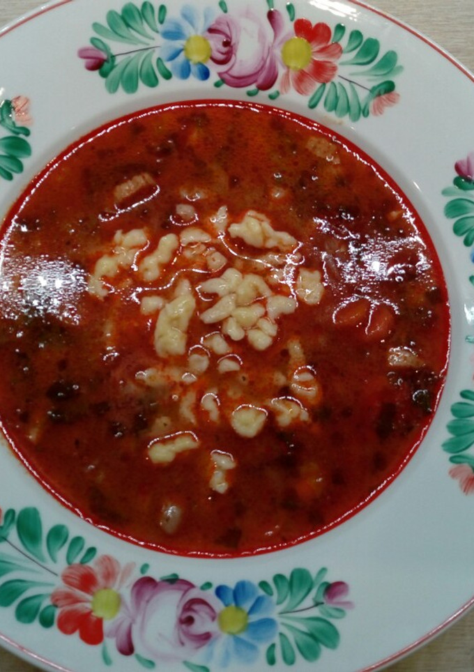 Zöldséges bableves recept fotója