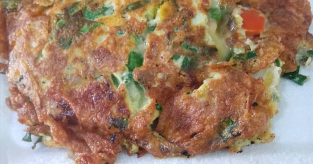 Tortilla de Espinacas y Tomates Receta de Eliis Gleez Cookpad