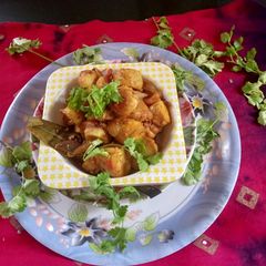 Crispy Arbi ki Sabzi A picture of Crispy Arbi ki Sabzi.