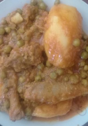 صورة لوصفة مرقة جلبانة (بازلاء)