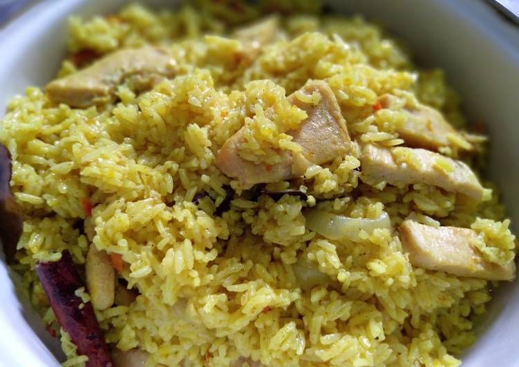 Bagaimana Menyiapkan Nasi kebuli ayam Anti Gagal