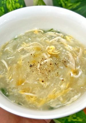Hình của món Súp Bong Bóng Cá Măng Tây.