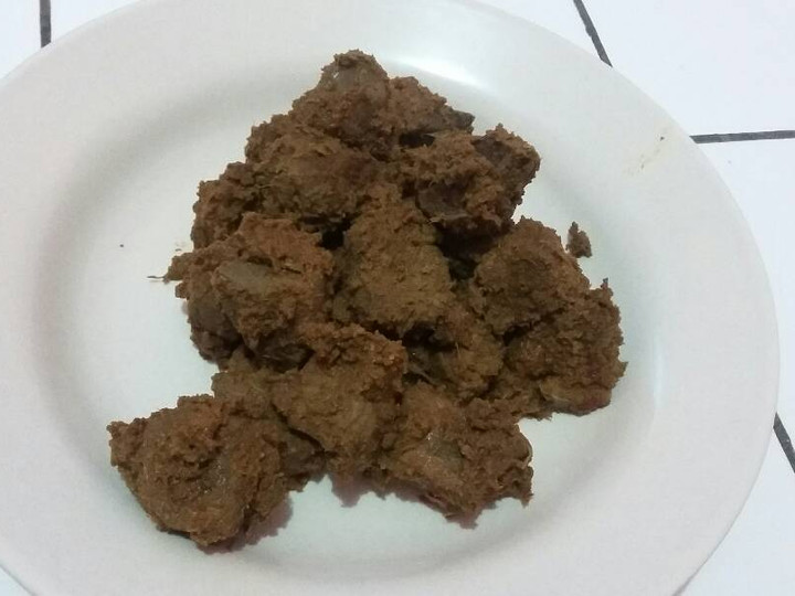 Cara Memasak Rendang hati sapi Istimewa