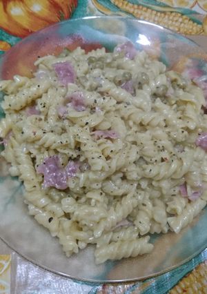 Una foto de Pasta a la crema