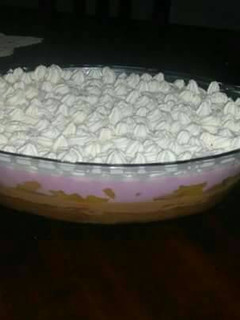 Una foto de Postre con Vainillas y Flan