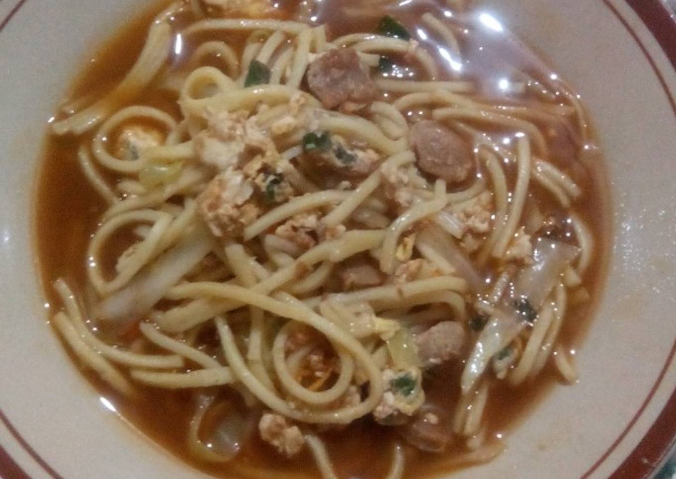 Mie rebus tektek