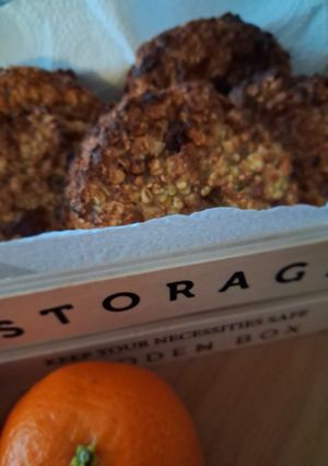 Foto di Cookies banana, fiocchi d'avena e datteri in friggitrice ad aria