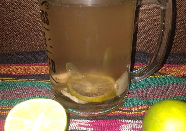 Teh Jeruk Nipis Plus Jahe, Madu Dan Vanilla (Java Lemon Tea)