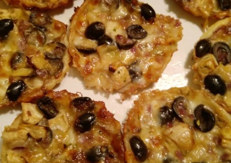 Oliven-Mozzarella-Artischocken-Tartelettes