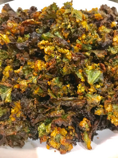A picture of Nutty Kale Crisps.