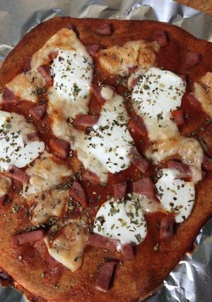 Una foto de Pizza con harina de trigo de espelta