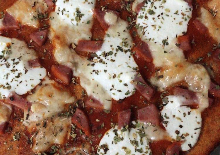 Pizza con harina de trigo de espelta