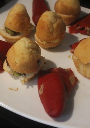 Una foto de Pimientos y magdalenas rellenas