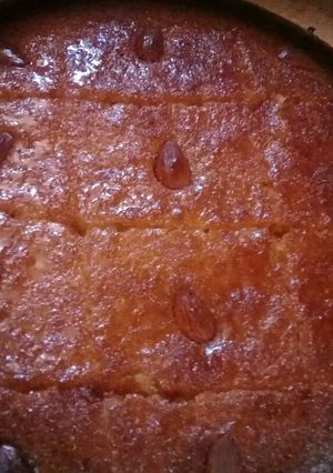 صورة لوصفة قلب اللوز.شامية.لهريسة