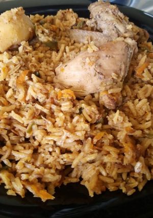 A picture of Chicken pilau.