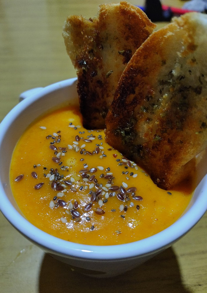 Una foto de Sopa de calabaza