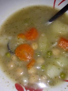 Una foto de Garbanzos con verduras
