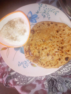 A picture of Aalu Parantha.