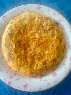 Una foto de Tortilla de patatas en freidora de aire