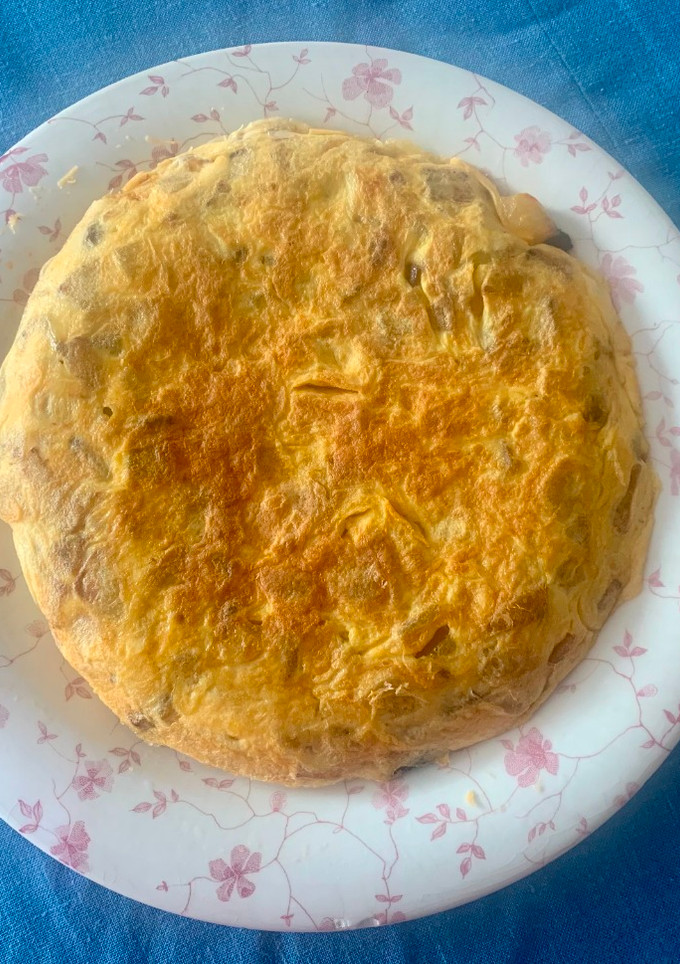 Una foto de Tortilla de patatas en freidora de aire