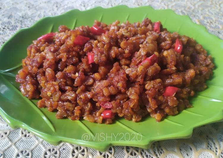 Resep 69. Kering Tempe Pedas Manis Anti Gagal