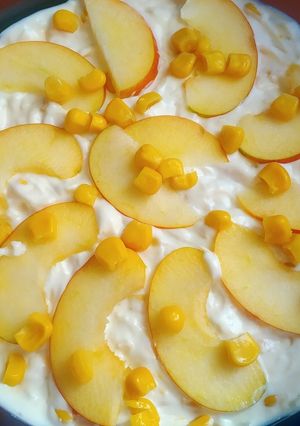 Almás-füstölt sajtos-kukoricalsaláta recept fotója