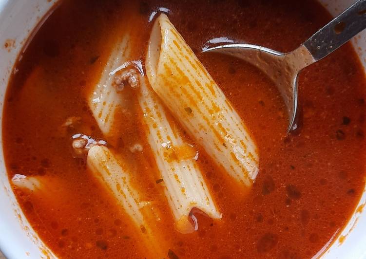 55. Bolognese Penne Soup